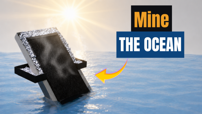 How a Solar Panel Turns Seawater into Drinking Water and Lithium